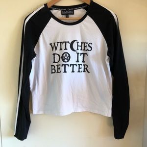 BlackCraft XL long sleeve crop top